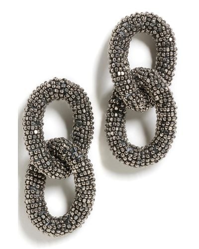 Deepa Gurnani Loulou Earrings - Gray