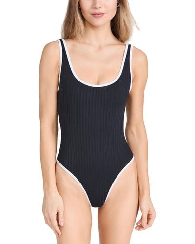 Solid & Striped Oid & Triped The Annearie One Piece Backout - Black