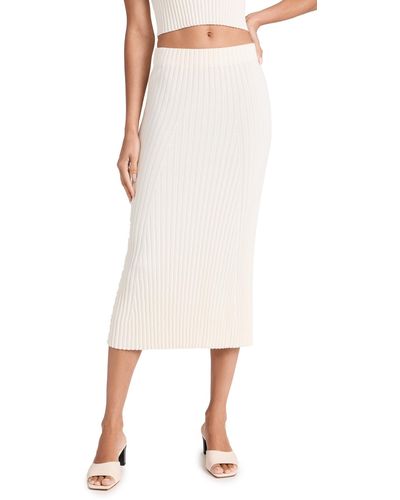 Solid & Striped The Yvette Skirt - Natural