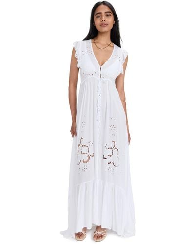 Tiare Hawaii Krawang Kimono Dress - White