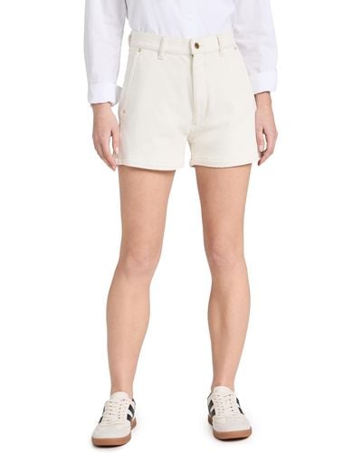 DL1961 High Rise Hepburn Shorts - White