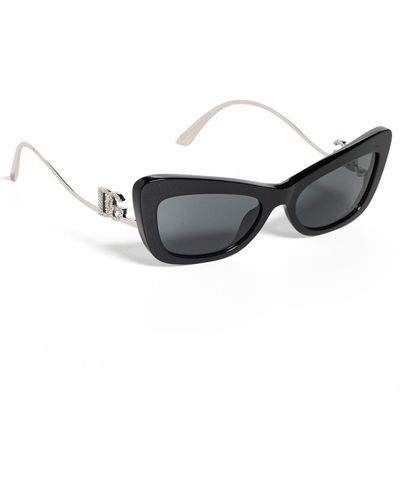 Dolce & Gabbana 4467b Cat Eye Sunglasses - Black