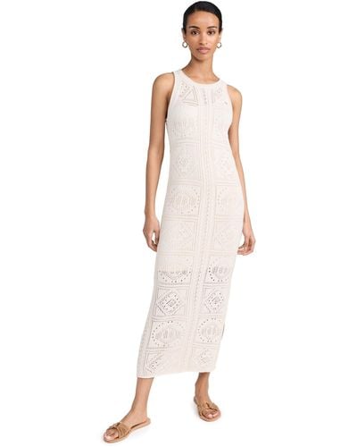 Splendid Spendid Kii Crochet Tank Dress Natura X - White