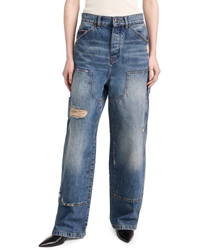 Marc Jacobs Grunge Oversize Carpenter Jeans - Blue