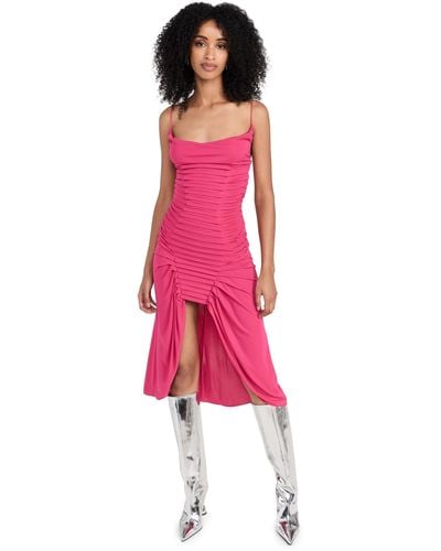 Dion Lee Ventral Boned Folded Dress - Pink