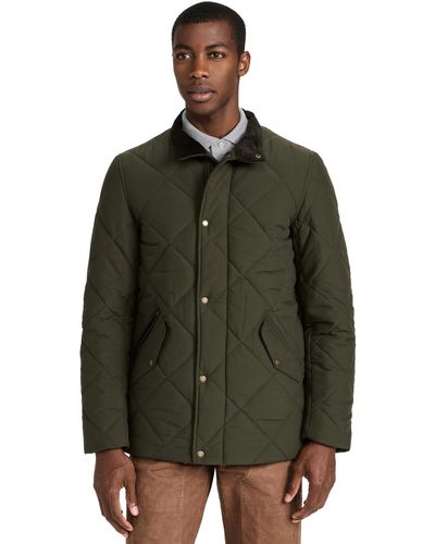Barbour Winter Chesea Quited Jacket Dark Oive - Green