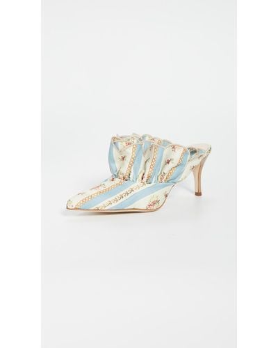 Brother Vellies Stell Mules - Blue