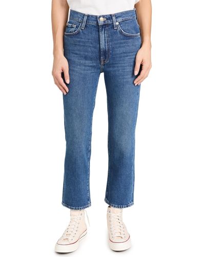7 For All Mankind Logan Stovepipe Jeans - Blue
