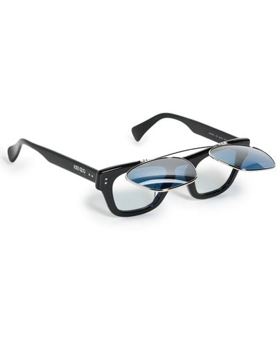 KENZO Double Lens Sunglasses & Blue Light - Black