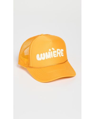 Clare V. Lumiere Trucker Hat - Orange