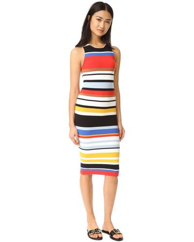 Alice + Olivia Jenner Striped Dress - Multicolour