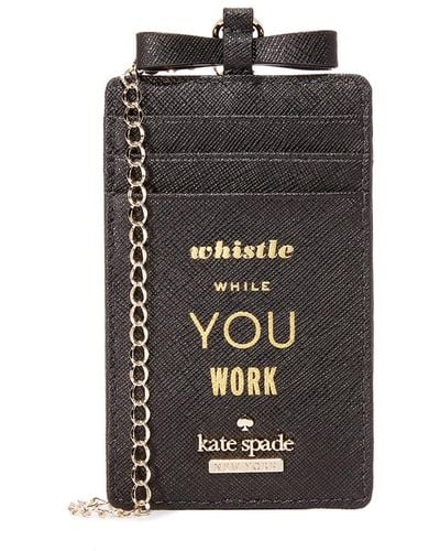 Kate Spade Whistle While You Work Lanyard - Black