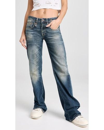 R13 Boy Flare Jeans - Blue