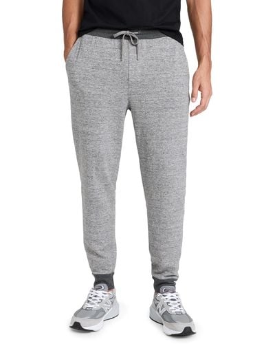 Faherty Doube Knit Sweatpants Ight Carbon Heather - Grey