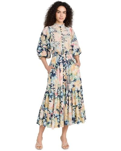 byTiMo Cotton Slub Midi Dress - Multicolour