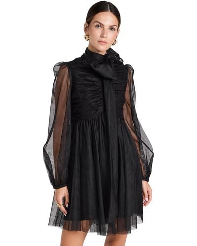 Zimmermann Tulle Mini Dress - Black