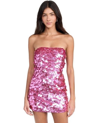 retroféte Nolia Sequin Dress - Pink