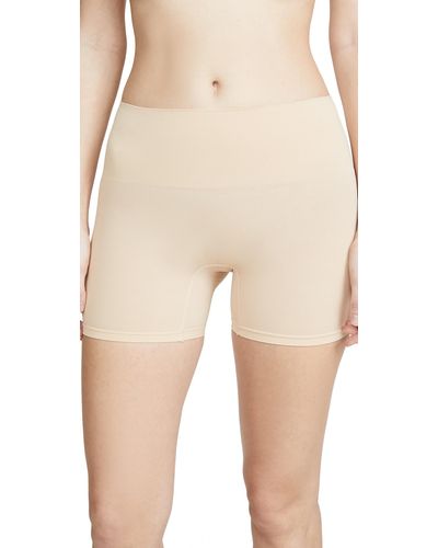 Yummie Seamlessly Shaped Ultralight Nylon Shorts - Natural