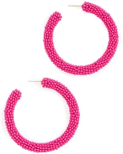 Deepa Gurnani Deepa By Zaria Earrings - Pink