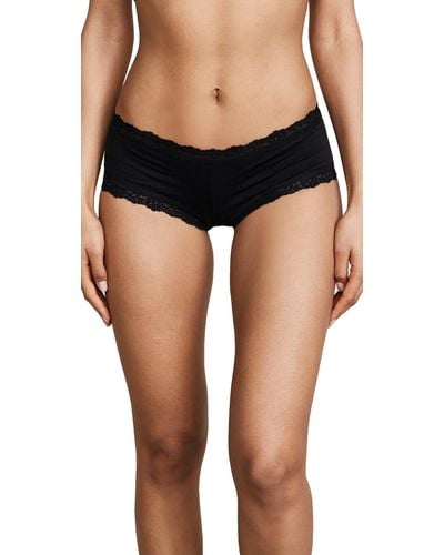 Hanky Panky Cotton With A Concience Boy Hort Back - Black