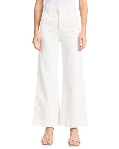 Joe's Jeans The Avery Wide Leg Ankle Jeans - White