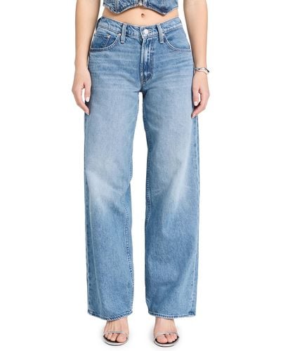 Mother The Down Low Spinner Sneak Jeans - Blue