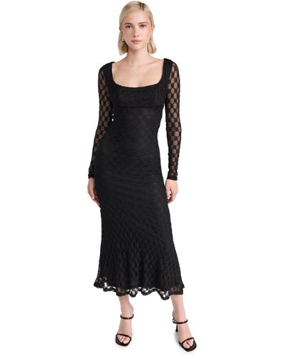 Bardot Adoni Lace Midi Dress - Black