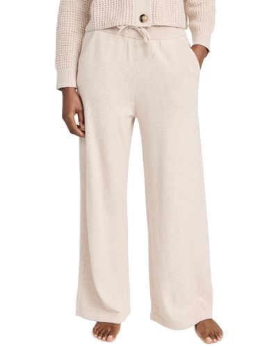 Eberjey Recycled Sweater Pants - White