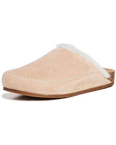 Jenni Kayne Shearling-lined Moc Clogs - White