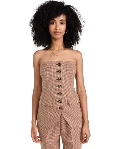 FAVORITE DAUGHTER The Phoebe Bustier Top - Natural
