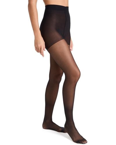 Stems Stes Sheer Tights With Stretch Control - Black