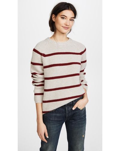 Jenni Kayne C Marl Stripe Fisherman Sweater - Multicolor