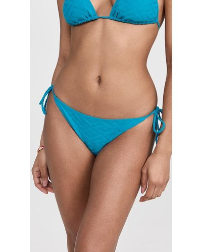 Versace Swim Bikini Monogram Sponge + Patch in Purple