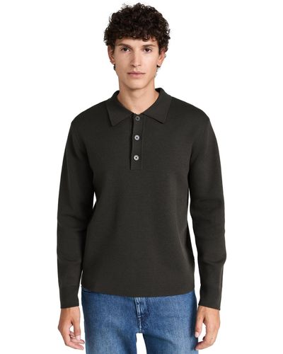 NN07 Harald Knitted Polo - Black