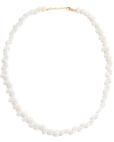 JIA JIA 14k Mismatched Pearl Necklace - White