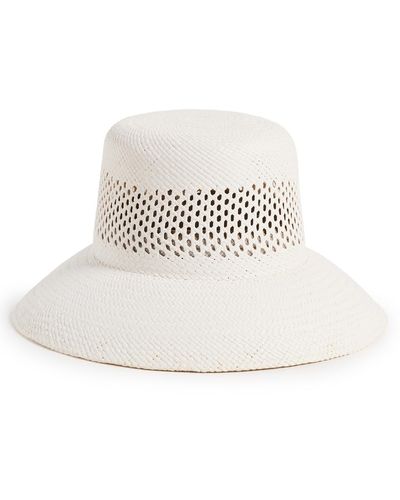 Brixton Opez Panaa Traw Bucket Hat Panaa White