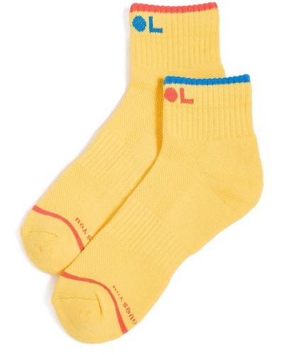 Mother Baby Steps Ankle Socks - Yellow
