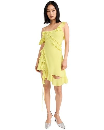 Acne Studios Shoulder Strap Dress - Yellow