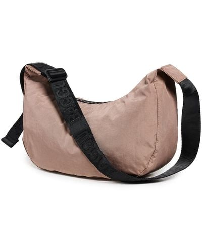 BAGGU Medium Nylon Crescent Bag - Brown