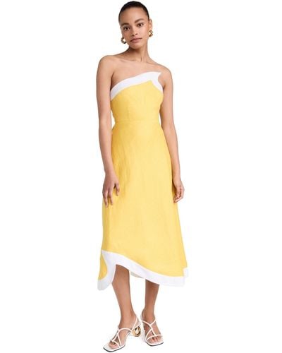 STAUD Sirani Dress - Yellow