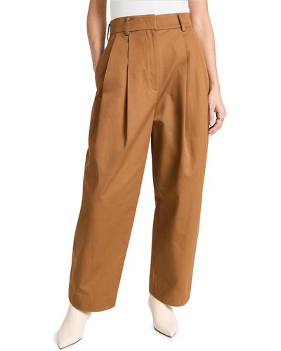 RECTO. Doube Peated Curved Sihouette Pants - Multicolour