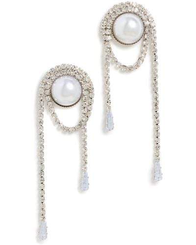 Shashi Wren Earrings - White