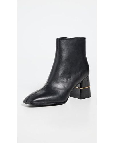 Tory Burch Double T Ankle Boot 7mm - Black