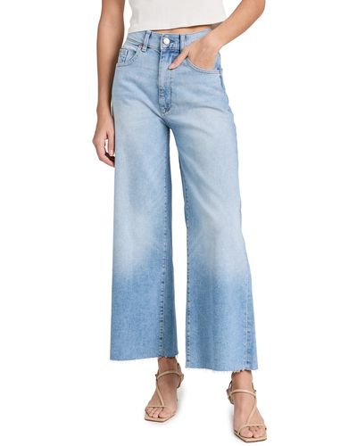 DL1961 Hepburn Wide Leg: High Rise Vintage Jeans - Blue