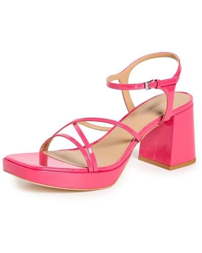 Reformation Matilde Platform Sandals 10 - Pink