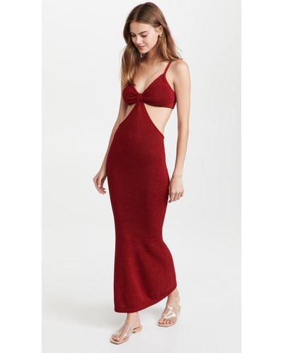 Cult Gaia Serita Knit Dress - Red