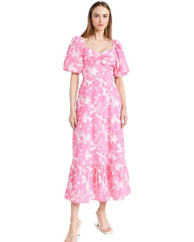 English Factory Engish Factory Fora Print Maxi Dress - Pink