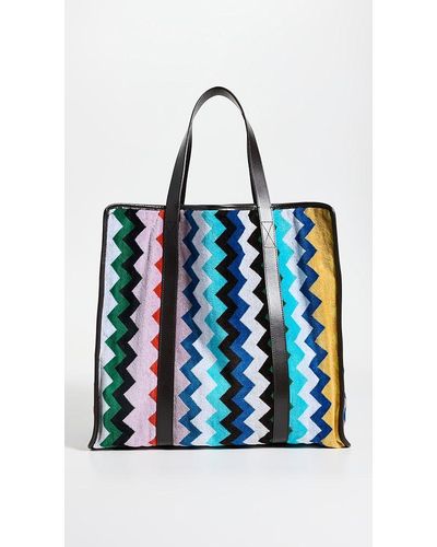 Rare Vintage MISSONI FILATI Vinyl Transparent Knitting Tote Bag