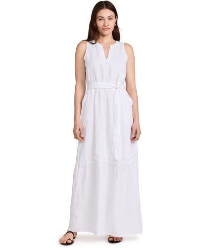 Splendid Stella Linen Maxi Dress - White