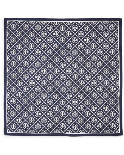 Tory Burch T Monogram Neckerchief - Blue